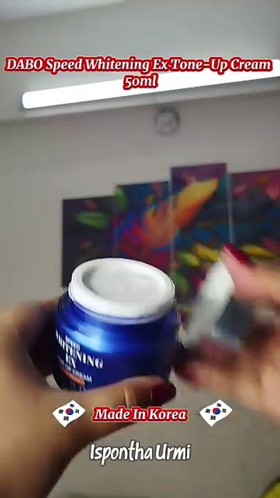 🌸 Dabo Speed Whitening Ex Tone-Up Cream ✨ Instant Glow Magic 💖 | Korea 🇰🇷 — Ispontha Urmi  🌸 Tired of dull skin? 💡 Try DABO Speed Whitening Ex Tone-Up Cream (50ml) — a Korean skincare favorite that instantly brightens, hydrates, and gives your skin