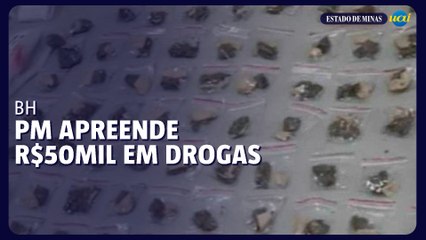 R$ 50 mil em drogas são apreendidos em BH