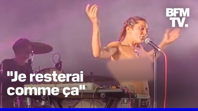 La chanteuse du groupe Lulu Van Trapp finit son concert seins nus pour protester après avoir été victime d'une agression sexuelle