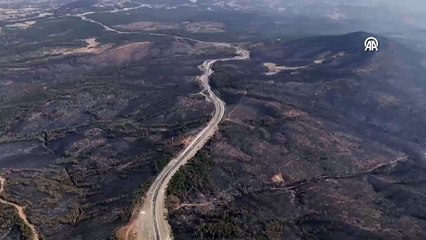 Bursa'da acı tablo: Yanan ormanlar görüntülendi
