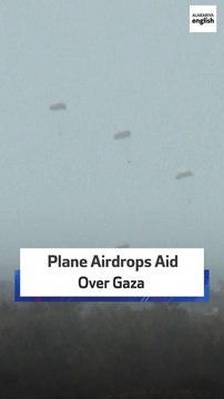 Plane Airdrops Aid Over Gaza