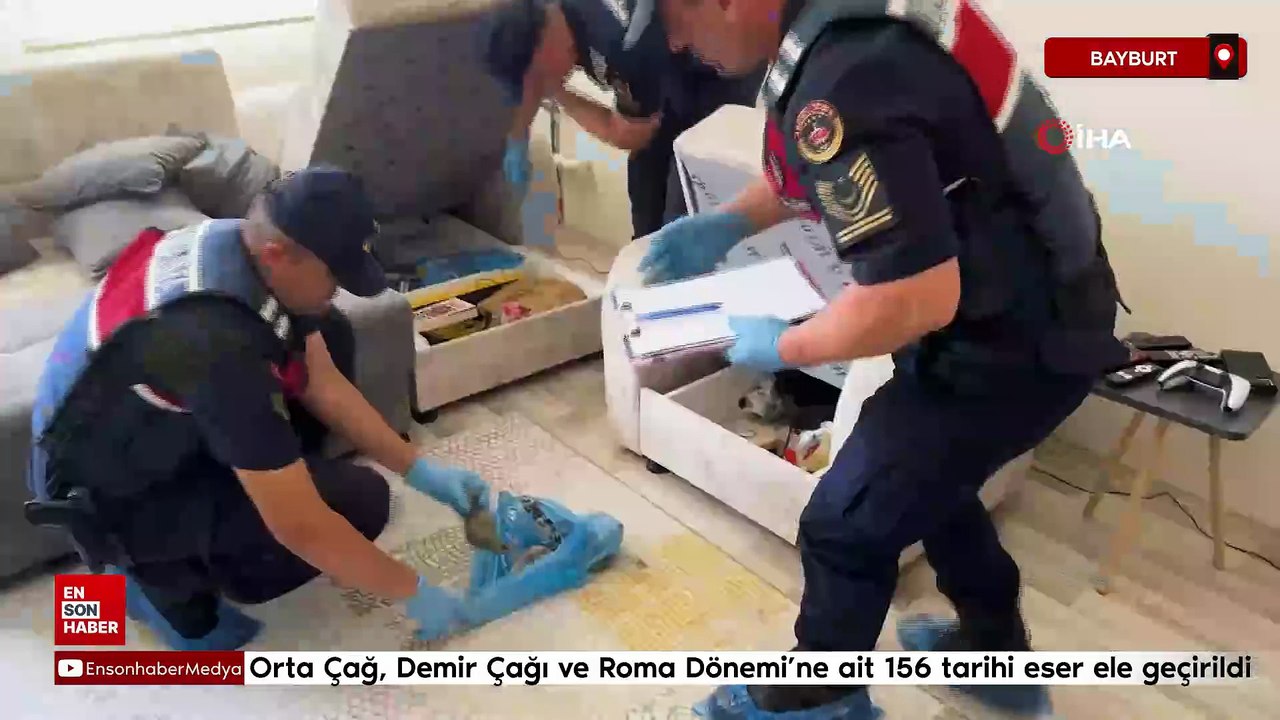 Bayburt'ta Orta Çağ, Demir Çağı ve Roma Dönemi’ne ait 156 tarihi eser ele geçirildi