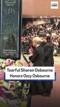Tearful Sharon Osbourne Honors Ozzy Osbourne