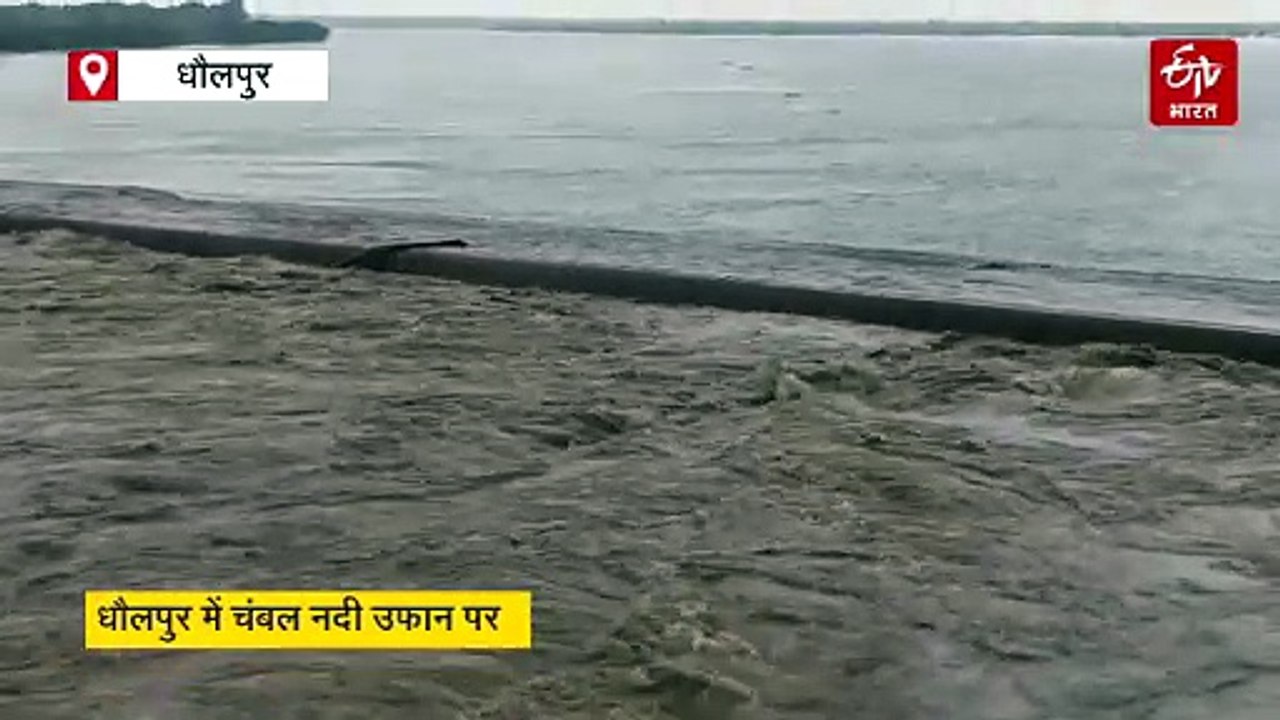 धौलपुर में चंबल का रौद्र रूप: खतरे से 10 मीटर ऊपर पहुंचा जलस्तर, दर्जनों गांवों पर मंडराया बाढ़ का खतरा