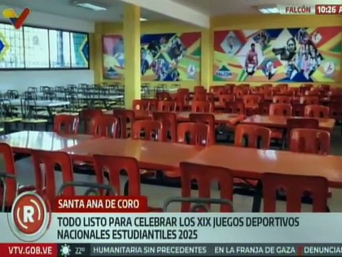 Región falconiana lista para recibir los XIX Juegos Deportivos Nacionales Estudiantiles 2025