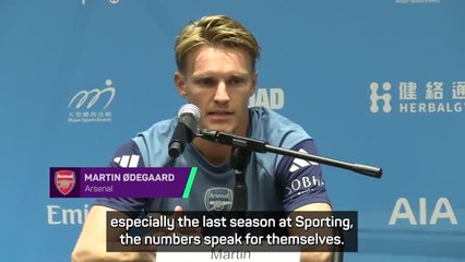 Odegaard excited to share pitch with 'complete striker' Gyokeres