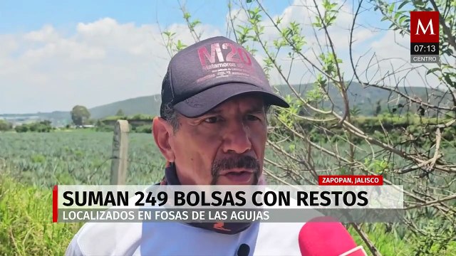 Suman 249 bolsas de restos localizados en fosas clandestinas de Las Agujas, Zapopan
