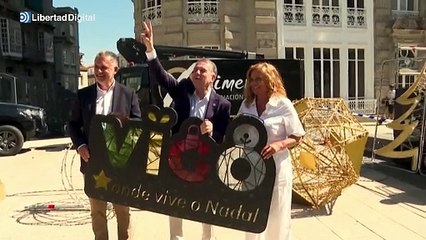 Vigo comienza a instalar sus luces de Navidad en pleno verano