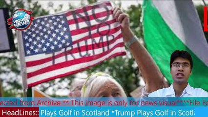 Trump Plays Golf in Scotland  MHM NEWS