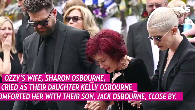 Sharon, Kelly and Jack Osbourne Are Visibly Emotional at Ozzy Osbourne’s Funeral Procession