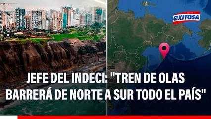 Jefe del Indeci tras alerta de tsunami: "Tren de olas barrerá de norte a sur todo el país"