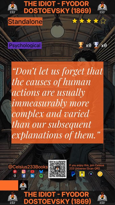 The Idiot - Fyodor Dostoevsky (1869) Quotes