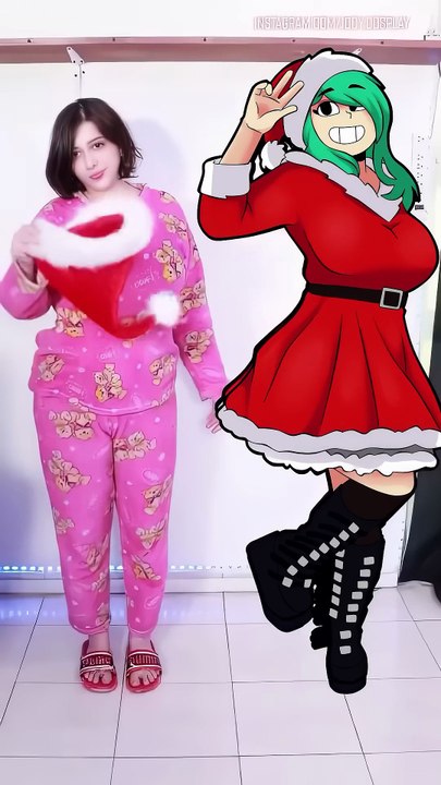 BULMA NAVIDEÑA 2D VS 3D 🎅 #COSPLAY