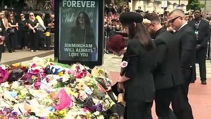 Ozzy family view tributes to the legendary musician during funeral procession