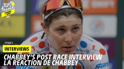 Post-race interview : Elise Chabbey - Stage 5 - Tour de France Femmes avec Zwift 2025