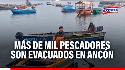 Ancón: Más de mil pescadores evacuan muelle ante alerta de tsunami
