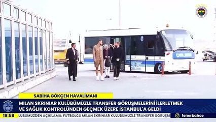Fenerbahçe'nin Yeni Yıldızı Milan Skriniar İstanbul'da! ⚽