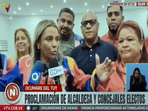 Miranda | Alcaldes y concejales electos en Ocumare del Tuy reciben credenciales ante el CNE
