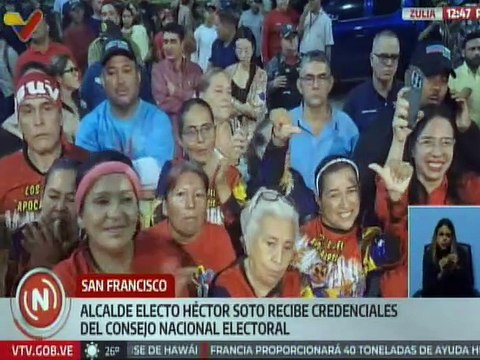 Zulia | Alcalde electo Héctor Soto recibe credenciales ante el CNE