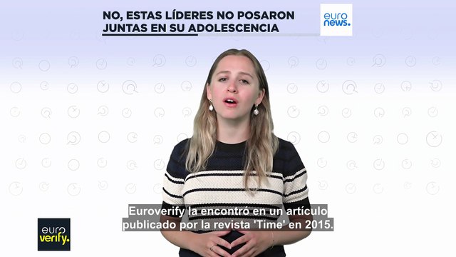 Euroverify: No, esta no es Angela Merkel de adolescente con dos futuras líderes europeas