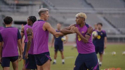 Barcelona: La ''pelea'' entre Lamine Yamal y Robert Lewandowski