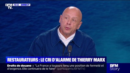 Thierry Marx déplore la fermeture de "25 restaurants par jour en France"