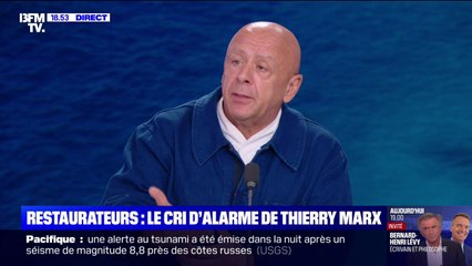 Restaurateurs en danger: "À quand une loi sur le fait-maison, qui protégera les restaurants et l'artisanat des métiers de bouche", indique Thierry Marx