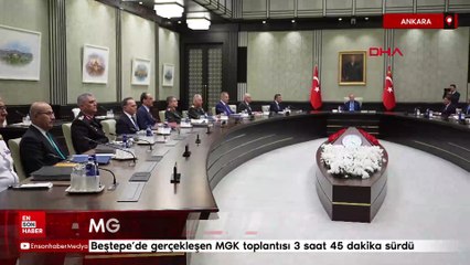 Ankara'da MGK toplantısı sona erdi