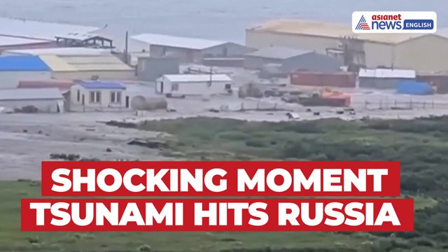 Unbelievable Footage Shows Moment Tsunami Hits Russian Coast After Kamchatka Quake