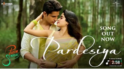 Pardesiya - Param Sundari latest  song| Sidharth M, Janhvi K | Sachin-Jigar, Sonu Nigam, Krishnakali, Amitabh B