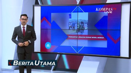 Rekaman CCTV Minibus Dirusak Massa Pengantar Jenazah di Jalan Elang Laut Jakarta Utara