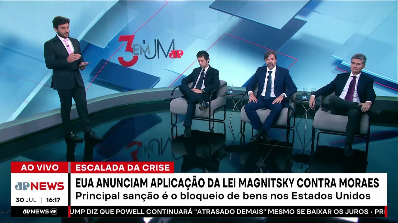 “Bolsonaro é citado”, afirma Piperno sobre anúncio da Lei Magnitsky dos EUA contra Moraes