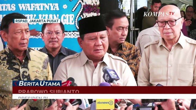 Presiden Prabowo Melayat Kwik Kian Gie, Sebut Indonesia Kehilangan Sosok Ekonom Hebat