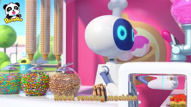 Magical Ice Cream Robot Vending Machine _ Learn Colors _ Nursery Rhymes _ Kids Song _ BabyBus