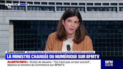 "Une question sur laquelle l'accord ne vient pas c'est services numériques", estime Clara Chappaz