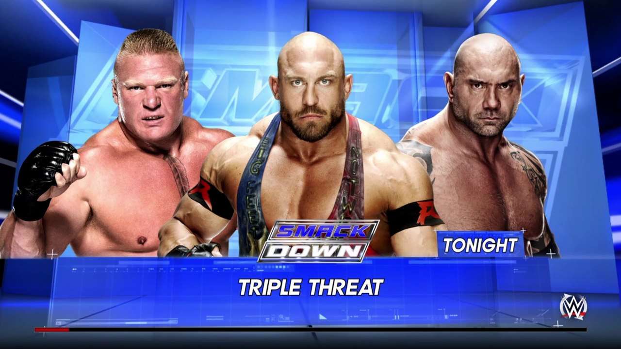 WWE 2K16 - Ryback vs. Batista vs. Brock Lesnar