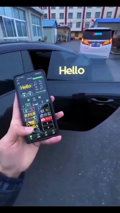 LED car sign #tech #cars