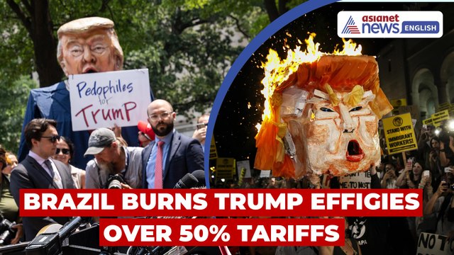 Trump Effigies Burned in Brazil After 50% Tariffs Imposed by US