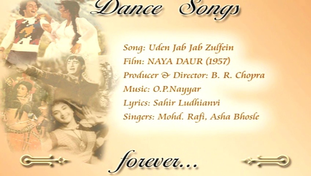 Uden Jab Jab Zulfein — NAYA DAUR (1957) | Dance Songs forever...