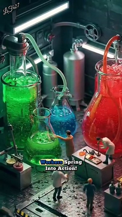 Tiny Workers Build a Giant Ice Cream Soda! #TinyWorkers #IceCreamSoda #MiniatureWorld #GiantFood #SatisfyingVideo #FoodCreation #SodaFloat #CreativeCooking #FunBuild