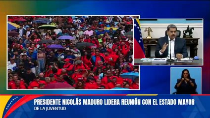 Presidente Nicolás Maduro lidera reunión de trabajo con el Estado Mayor de la Juventud