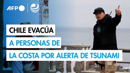 Chile evacúa a más de un millón de personas de su costa por alerta de tsunami