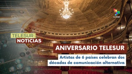 Teatro Municipal de Caracas vibra con Gala multicultural por 20 años de teleSUR