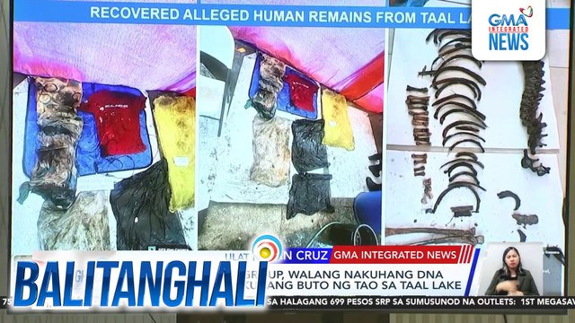 PNP - PNP Forensic Gruoup, walang nakuhang dna profile sa mga nakuhang buto ng tao sa Taal Lake | Balitanghali