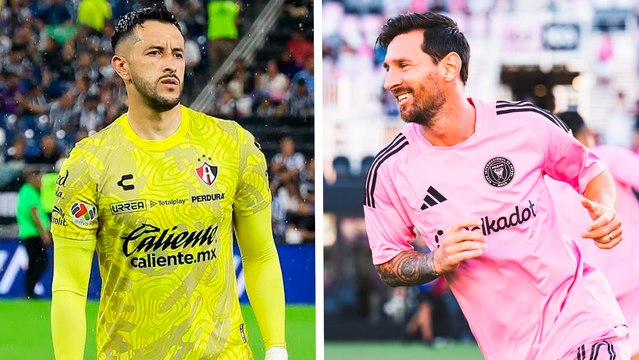 Camilo Vargas cambia camisetas con Messi tras la derrota de Atlas con Inter Miami
