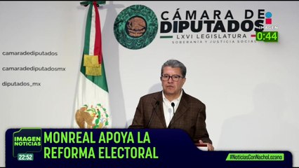 Ricardo Monreal apoya la propuesta de reforma electoral de Sheinbaum | Nacho Lozano