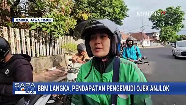 BBM Langka di Jember, Pendapatan Pengemudi Ojek Online Anjlok 50 Persen | SAPA PAGI