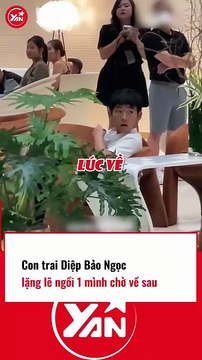 Con trai DIỆP BẢO NGỌC lặng lẽ NGỒI MỘT MÌNH khiến dân mạng xót xa
