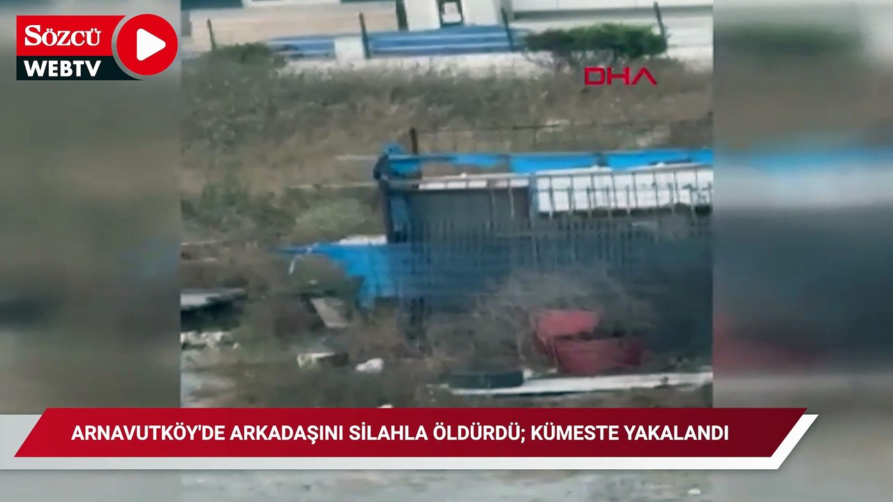 Arnavutköy'de arkadaşını silahla öldürdü; kümeste yakalandı
