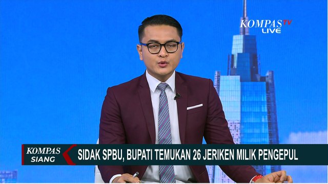 Sidak SPBU saat BBM Langka, Bupati Situbondo Temukan 26 Jeriken Milik Pengepul | KOMPAS SIANG